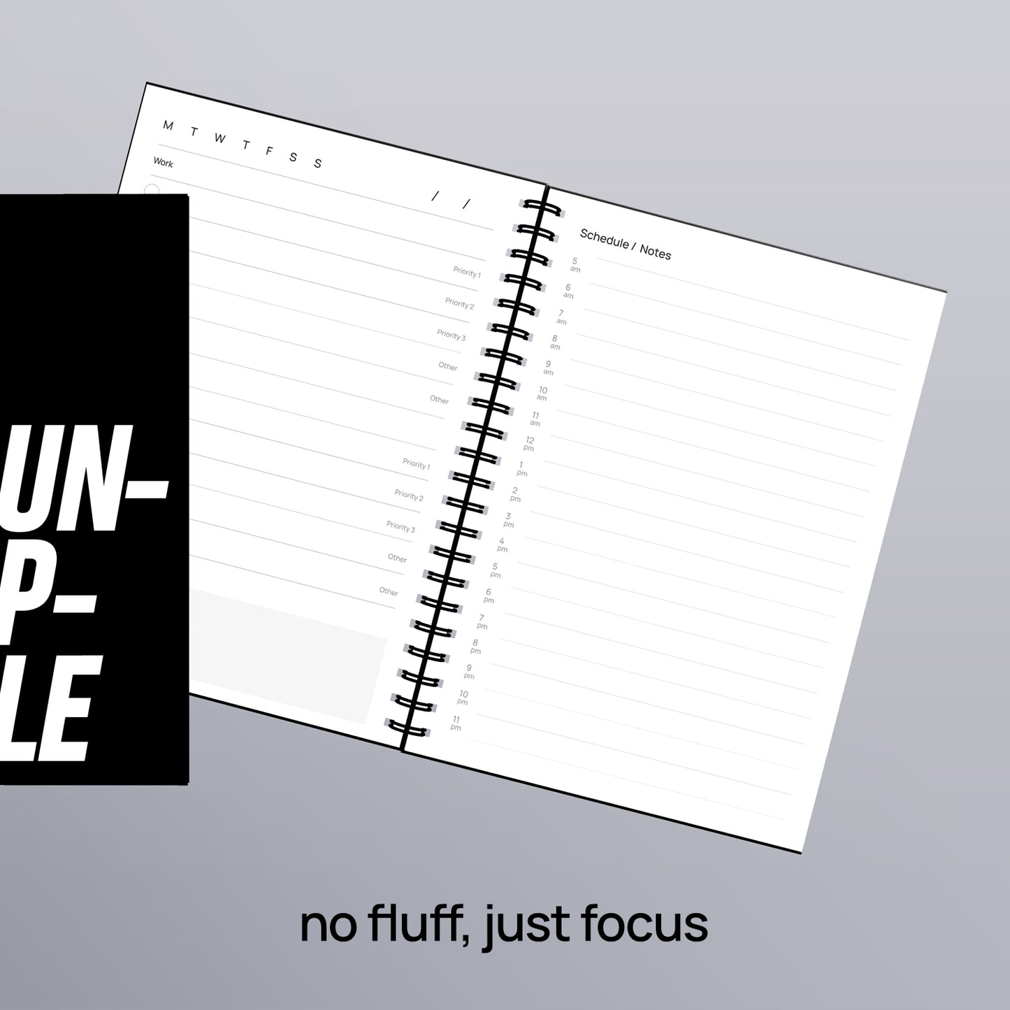 Mindset Daily Planner - Undated - 90 days - I'm Unstoppable
